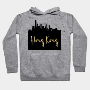 HONG KONG CHINA DESIGNER SILHOUETTE SKYLINE ART Hoodie